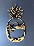 Beach in Pineapple Cutout