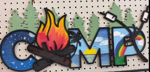 Camp Wood Sign
