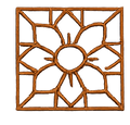Flower Square Cutout