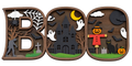 Boo Wood Layered Sign