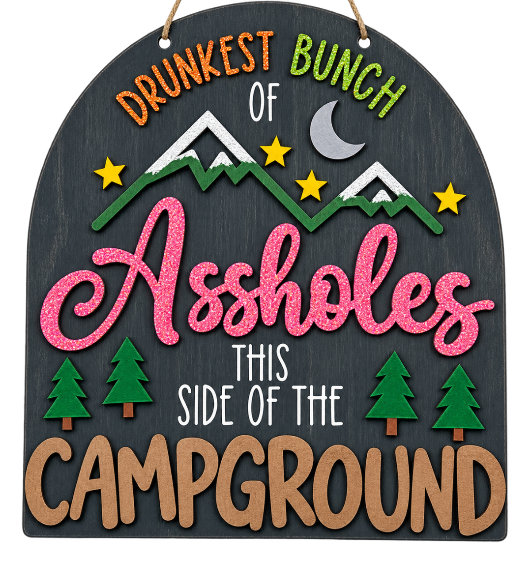 Campground Wood Sign