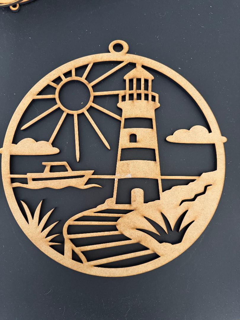 Circle Lighthouse Cutout