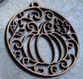 Pumpkin Circle Cutout