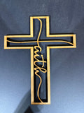 Faith Cross Cutout