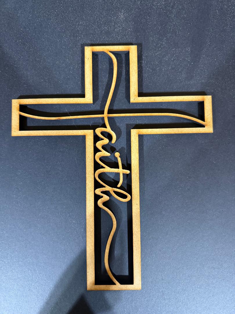 Faith Cross Cutout