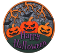 Happy Halloween Wood Sign