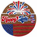 Happy July 4th Wood Sign