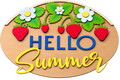 Hello Summer Wood Sign