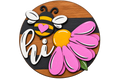 Hi Bee Wood Sign