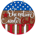 One Nation Under God Wood Sign