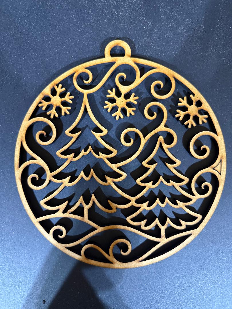 Christmas Tree Circle Cutout