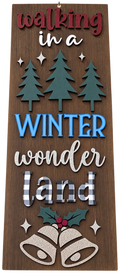 Winter Wonderland Door Wood Sign