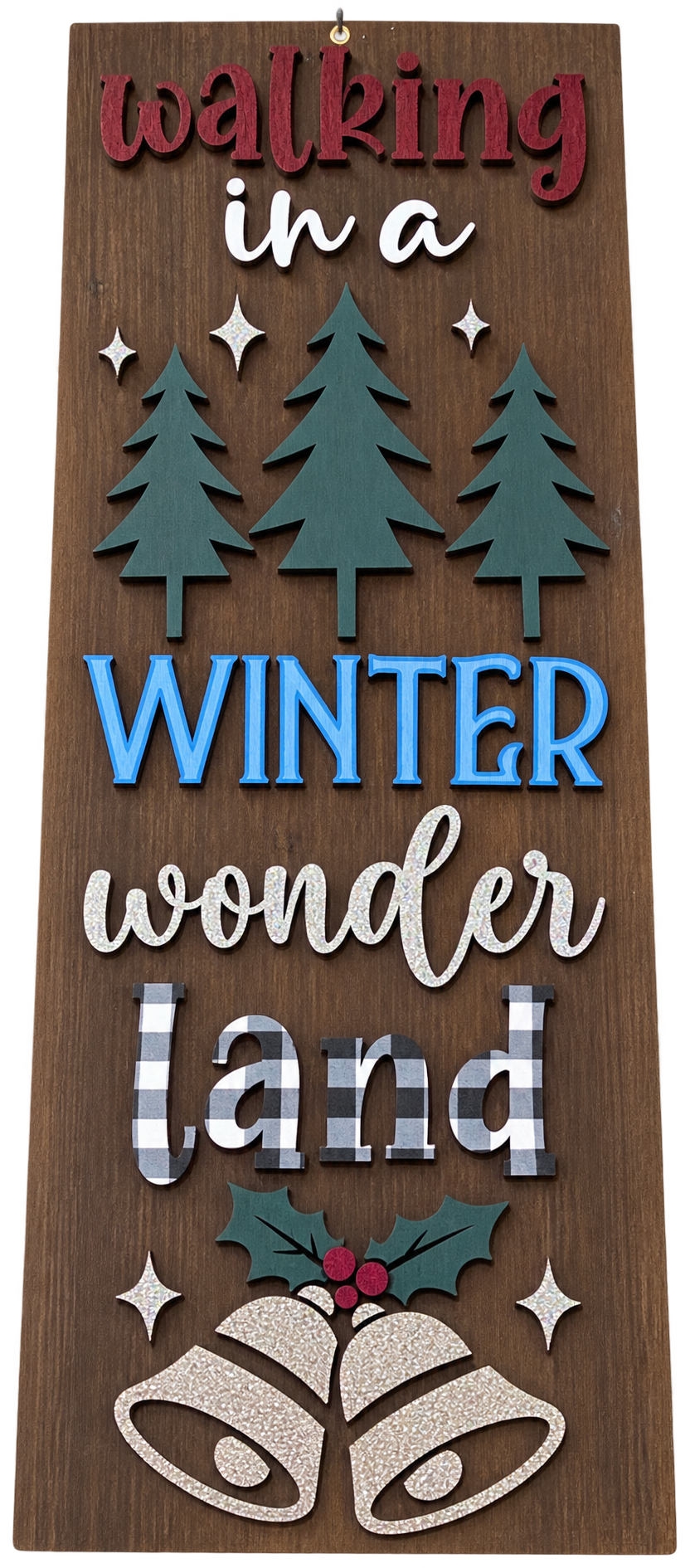 Winter Wonderland Door Wood Sign